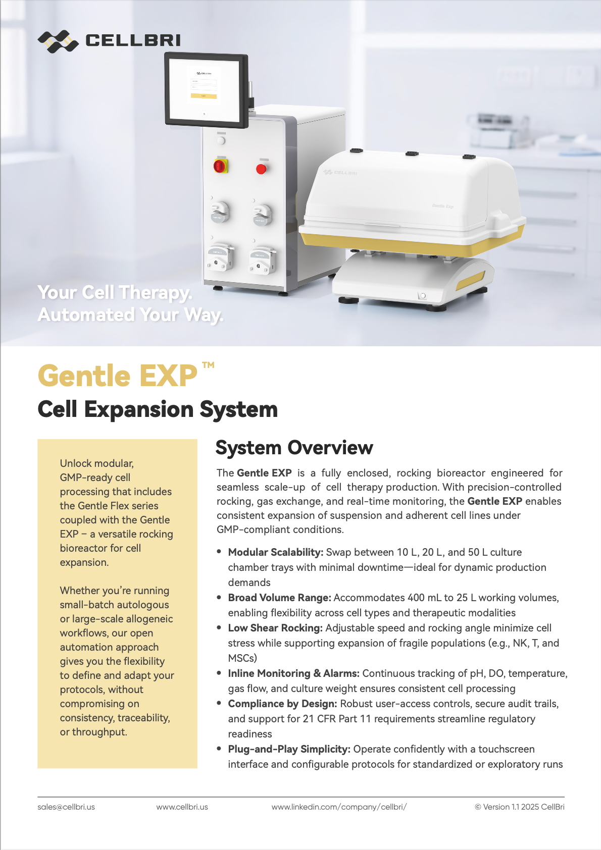 Gentle EXP instrument
